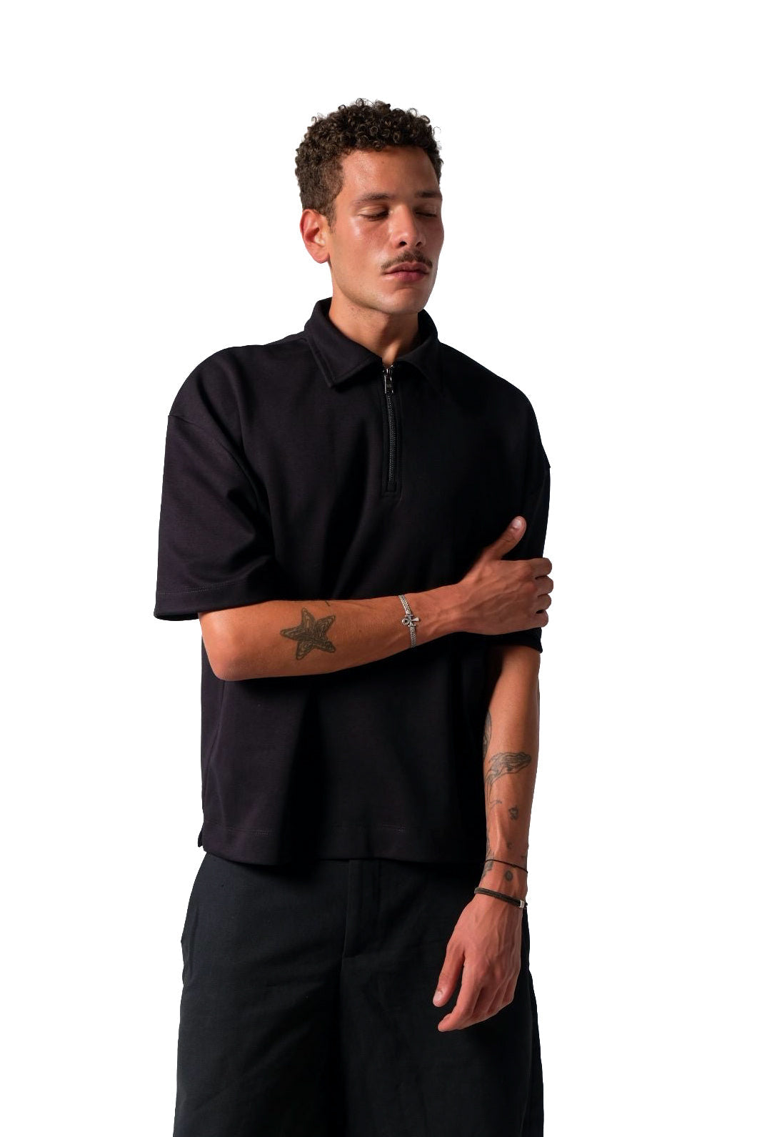 INSTINCT BOXY ZIP — BLACK