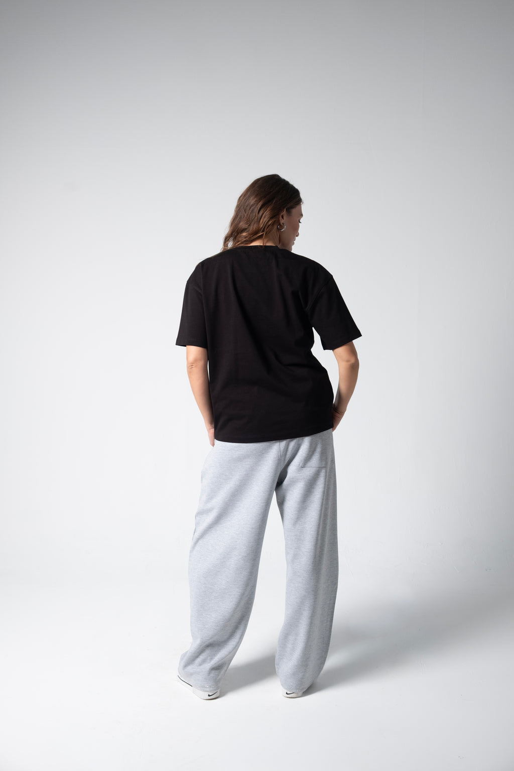 BLANK BOXY TEE — BLACK
