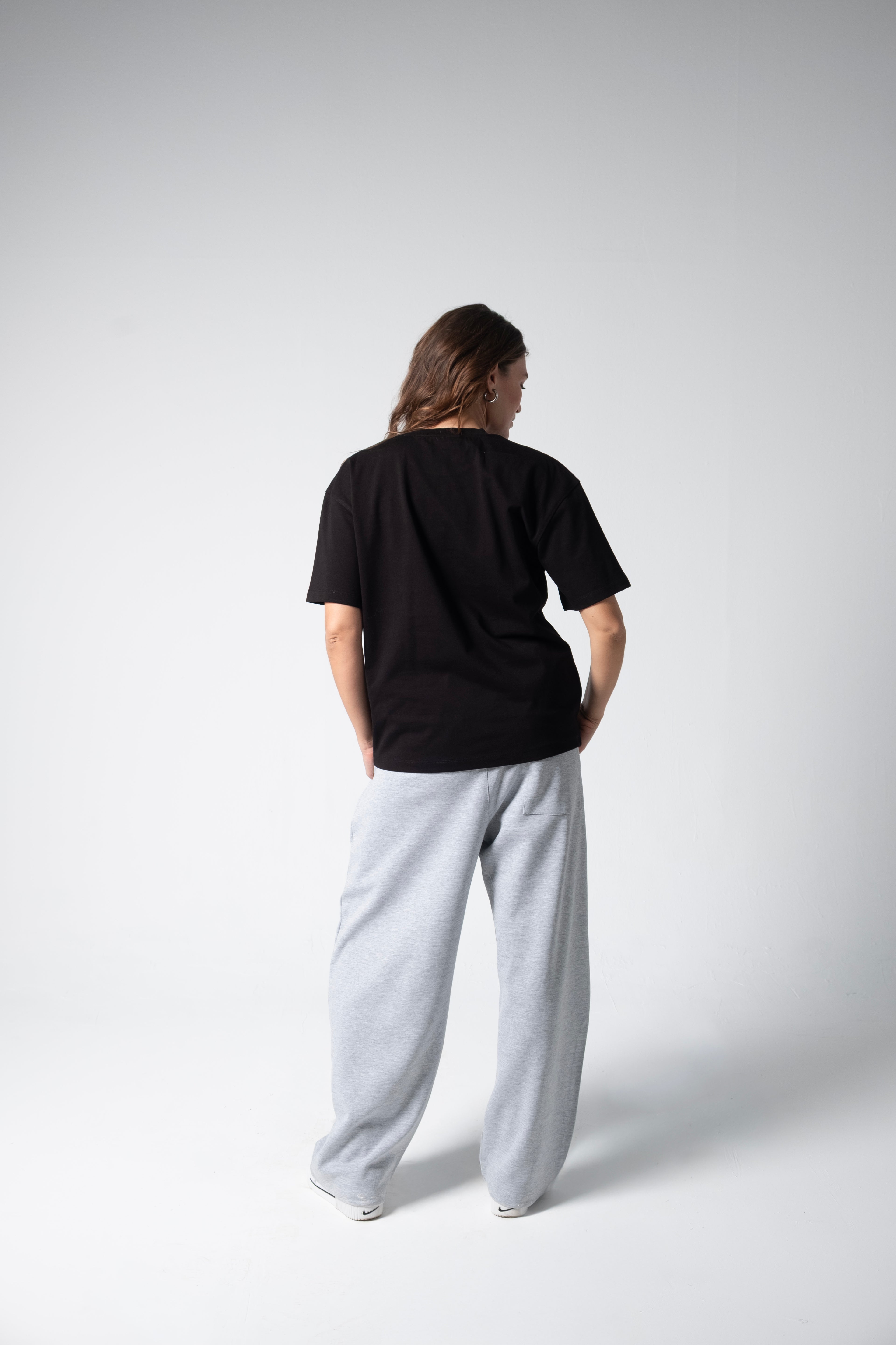 BLANK BOXY TEE — BLACK