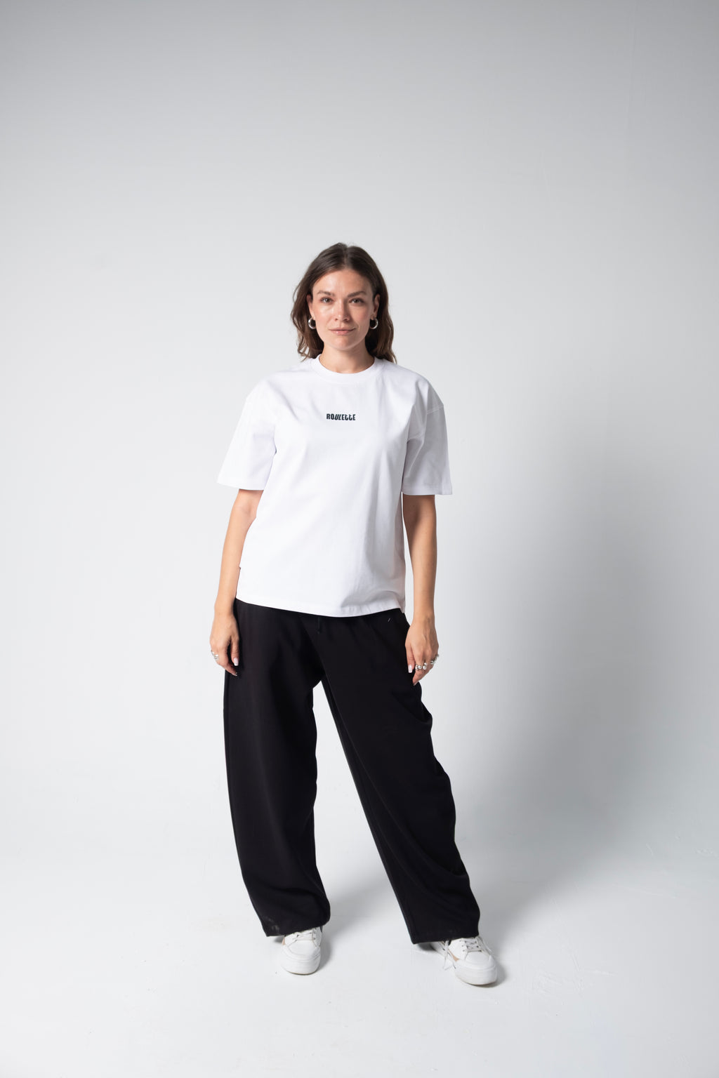 ROULETTE TEE — WHITE