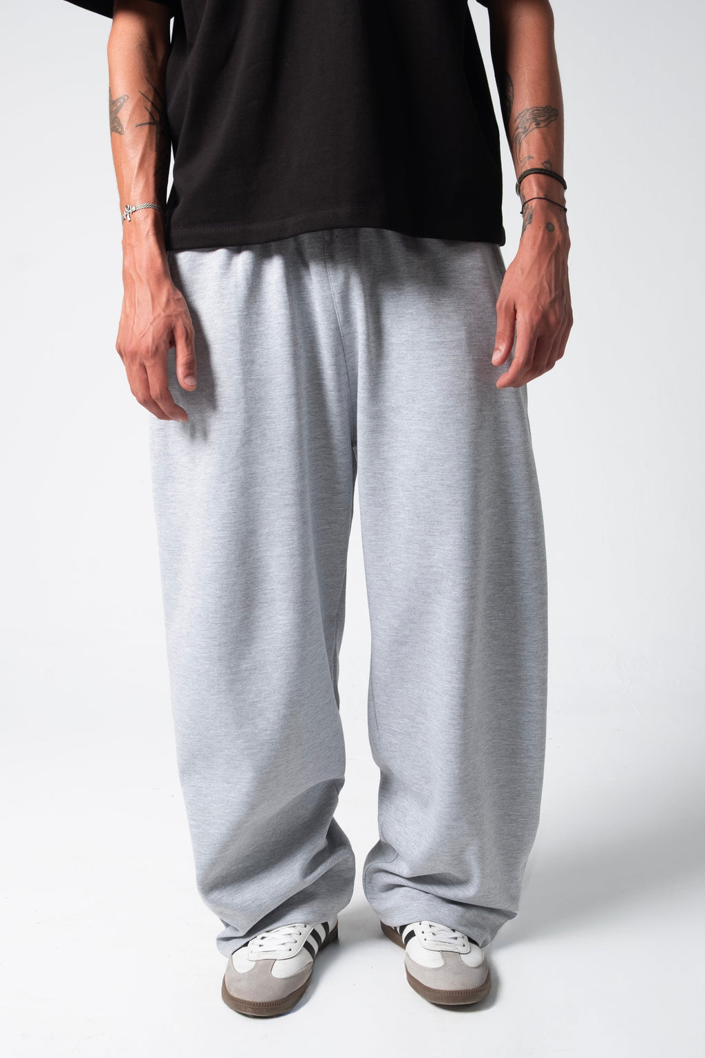 ROULETTE SWEATPANTS — GREY MARL