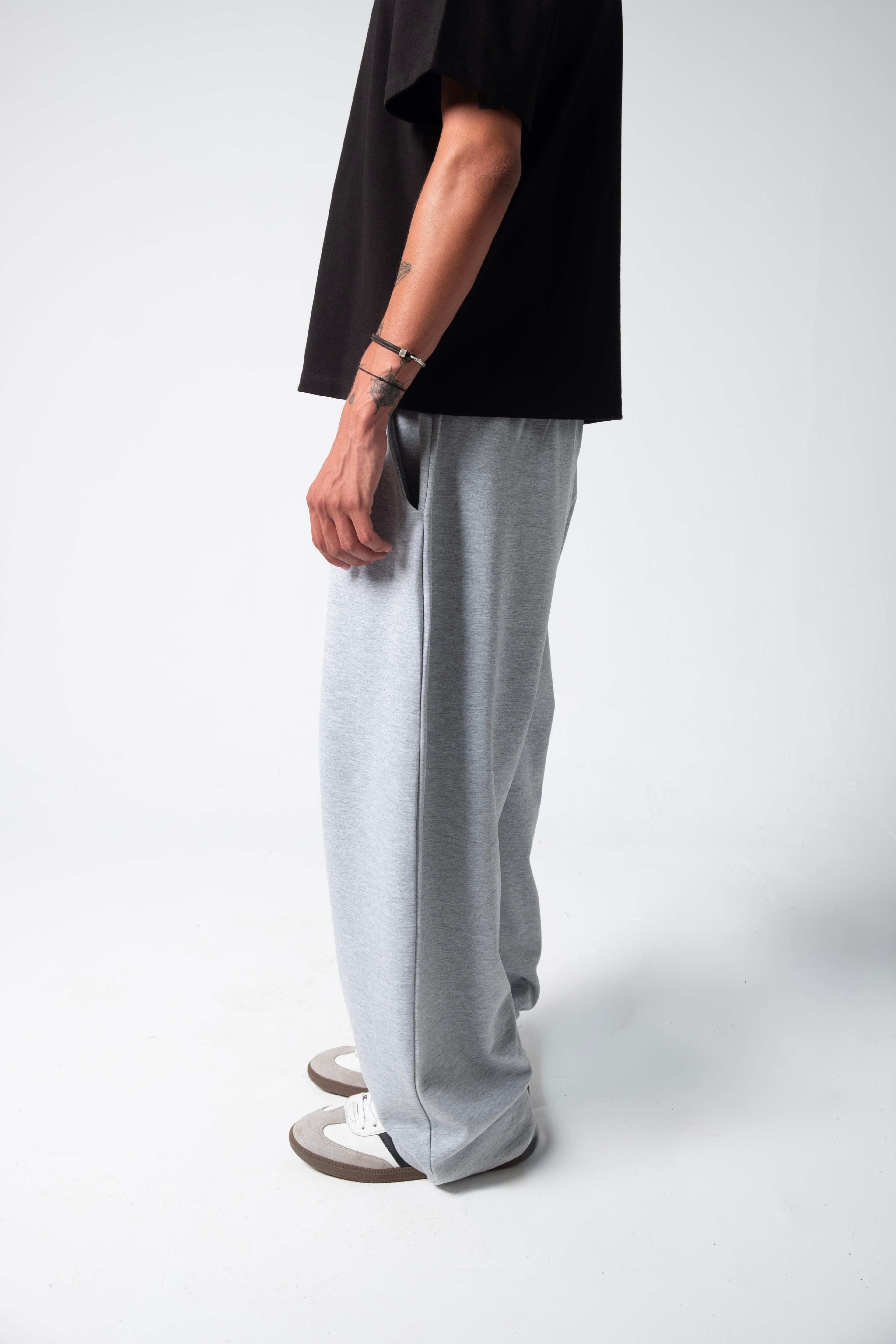 ROULETTE SWEATPANTS — GREY MARL