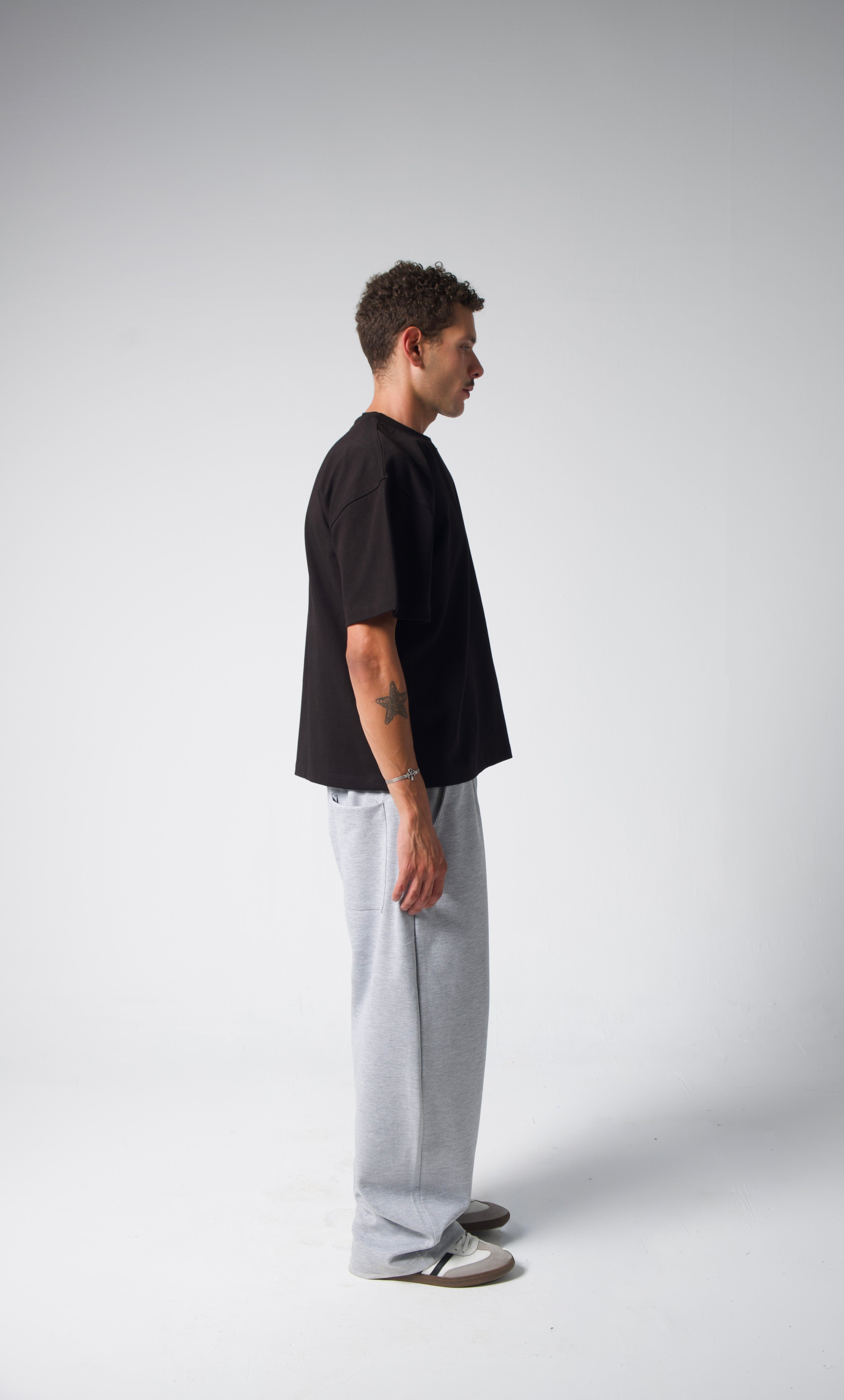ROULETTE SWEATPANTS — GREY MARL