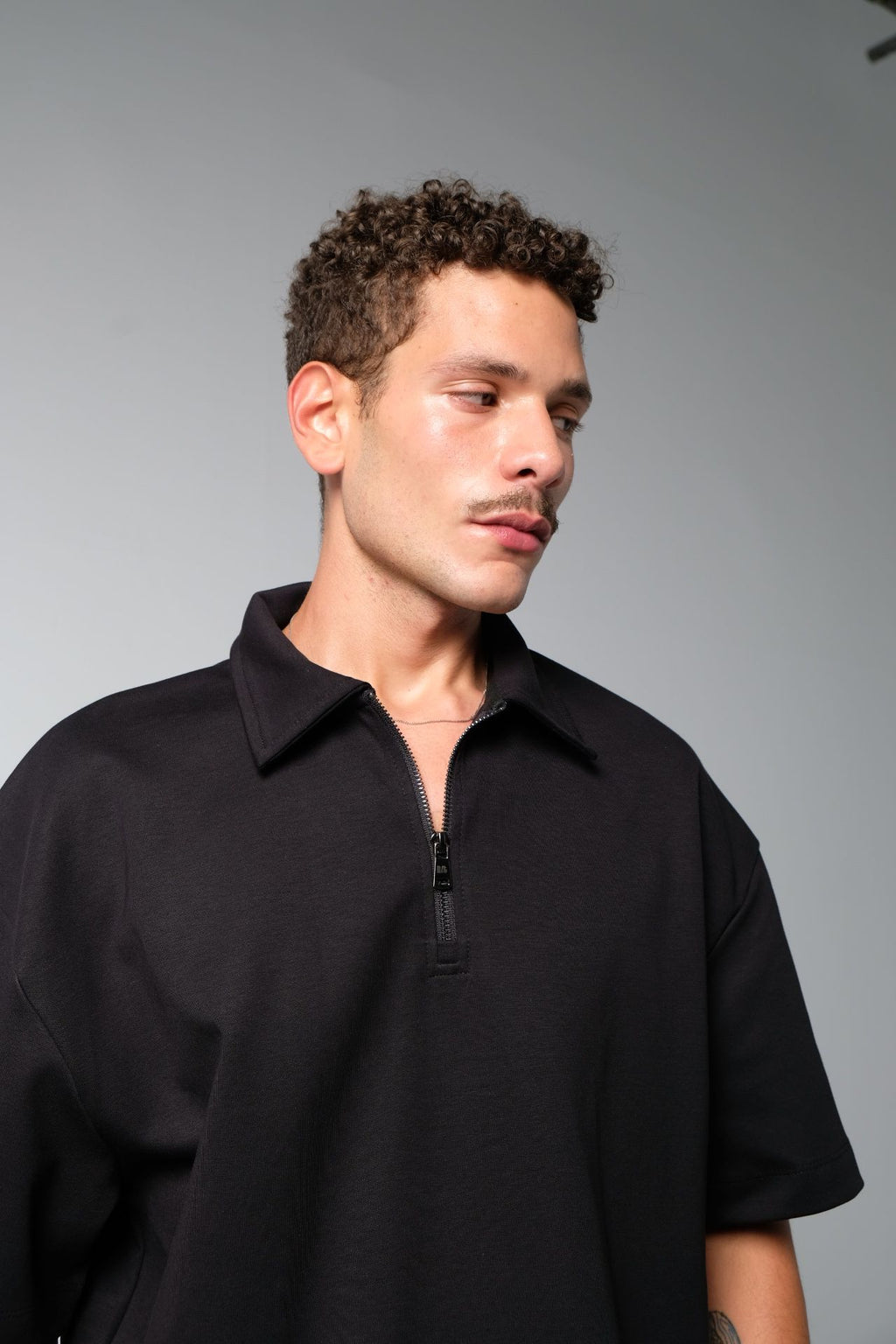 INSTINCT BOXY ZIP — BLACK