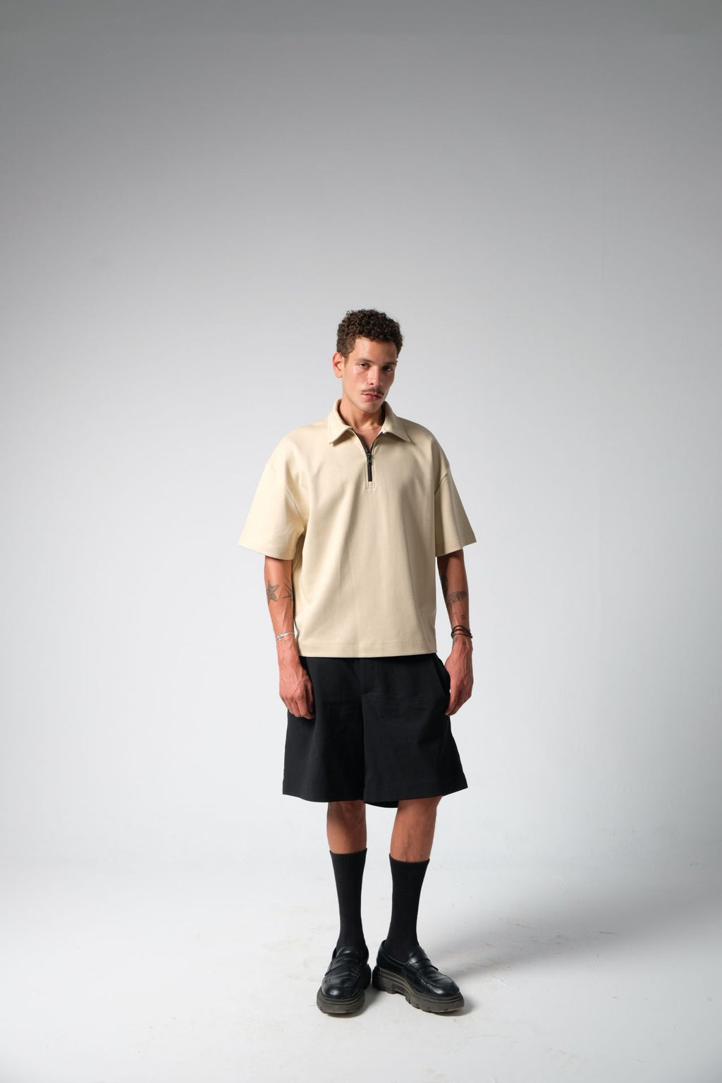 INSTINCT BOXY ZIP — STONE
