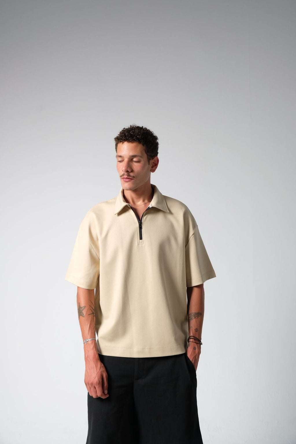 INSTINCT BOXY ZIP — STONE