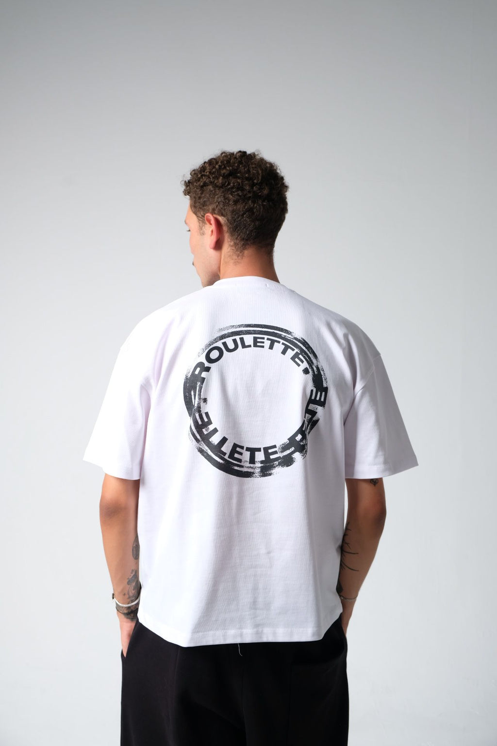 ROULETTE TEE — WHITE