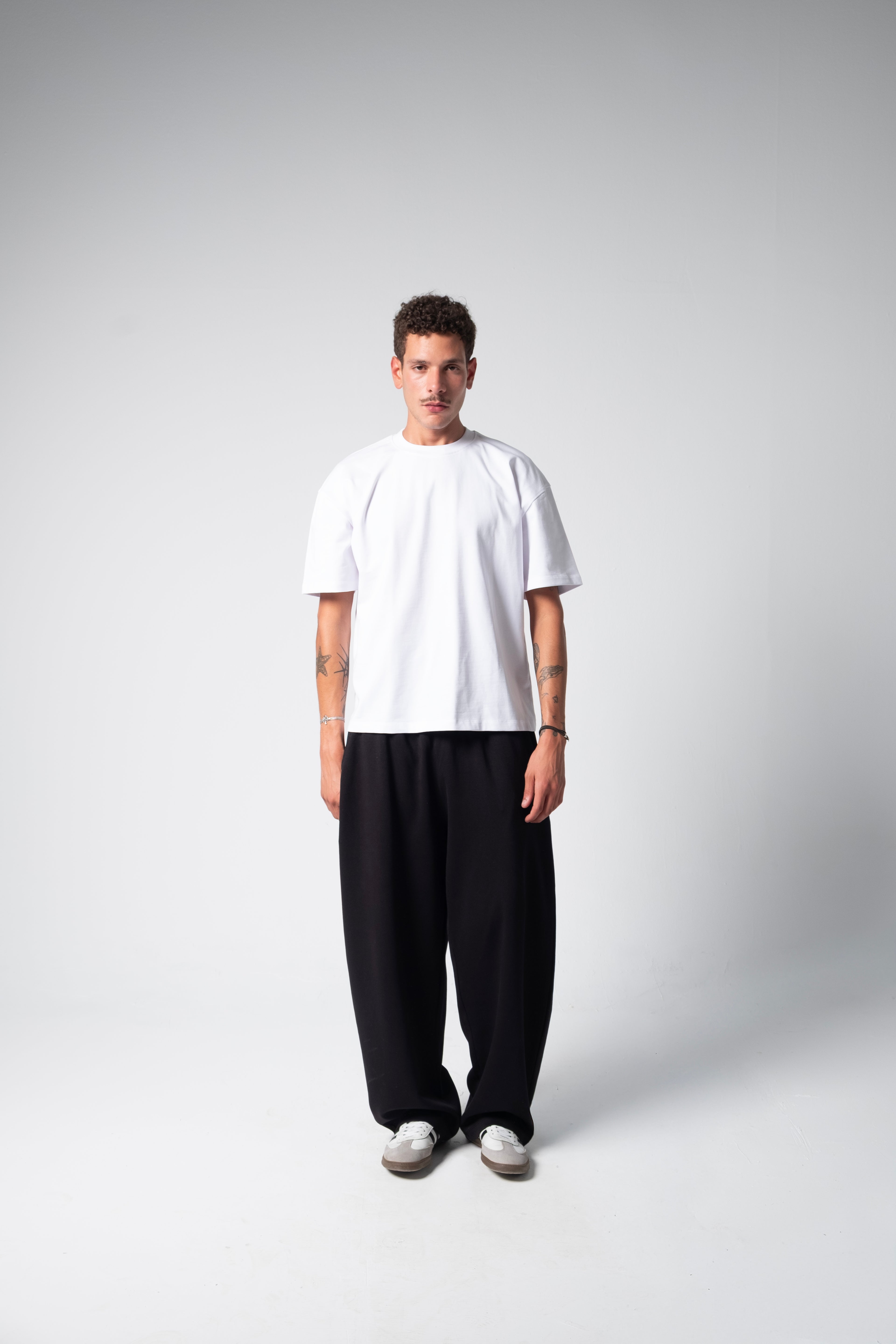 BLANK BOXY TEE — WHITE