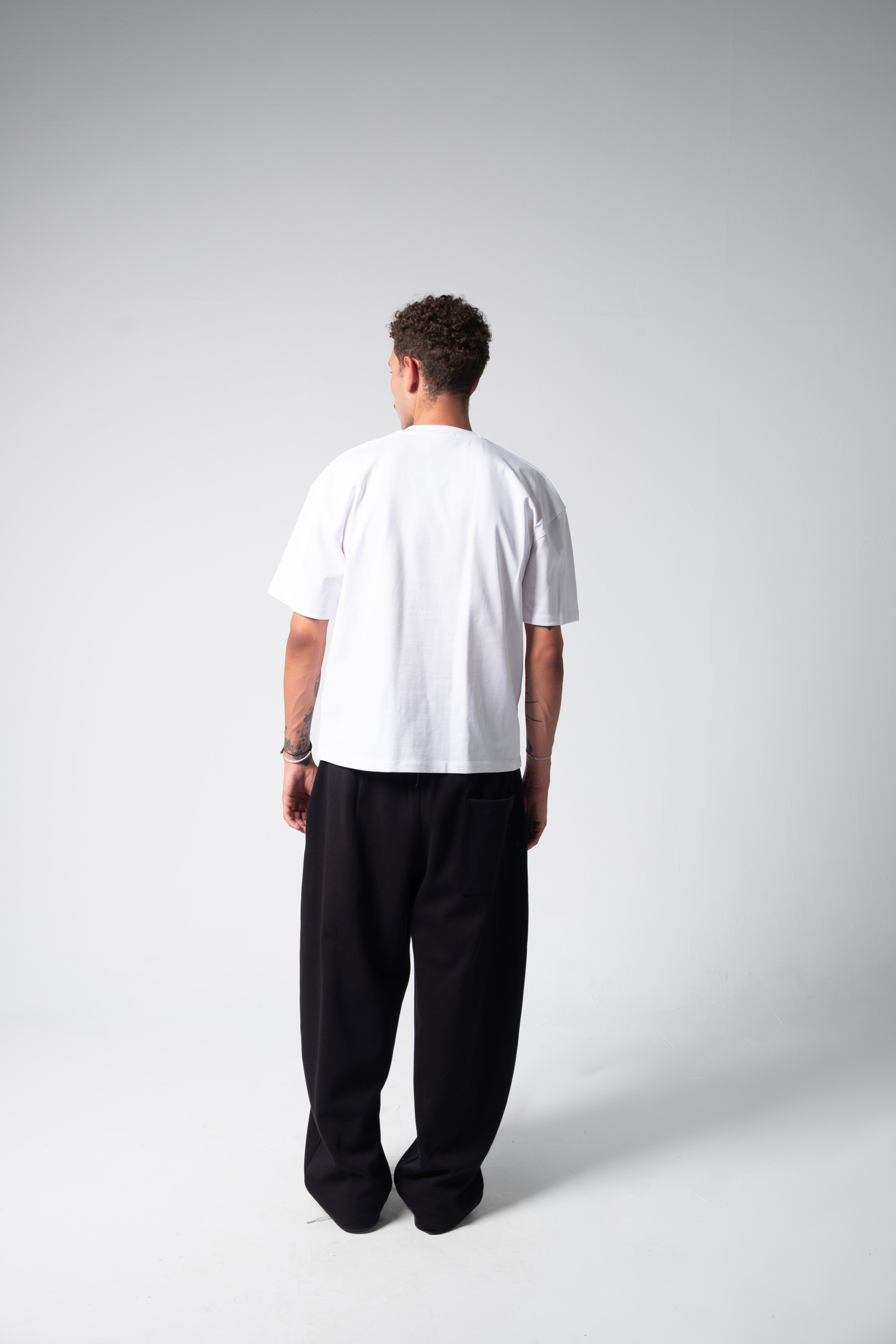 BLANK BOXY TEE — WHITE