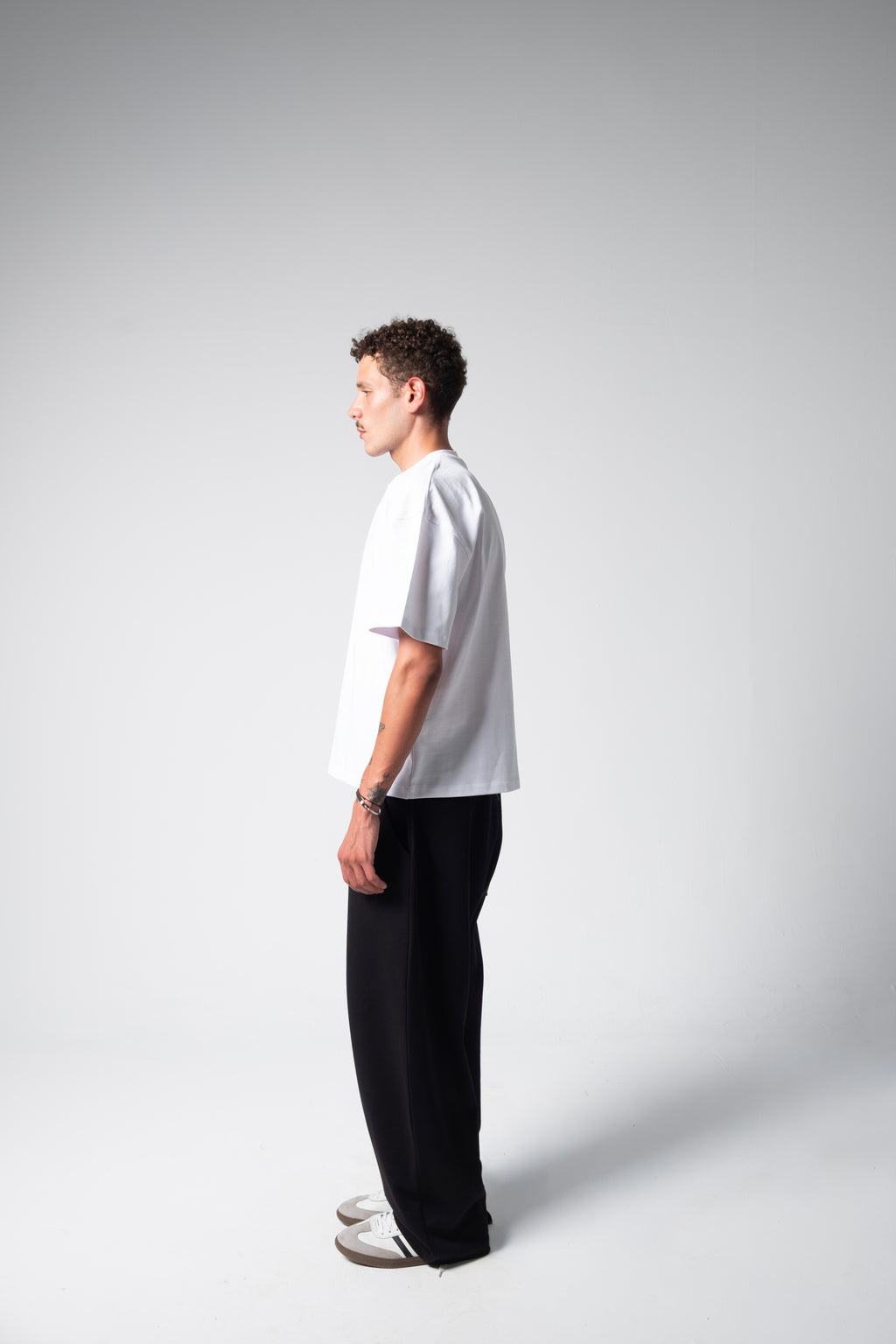 BLANK BOXY TEE — WHITE