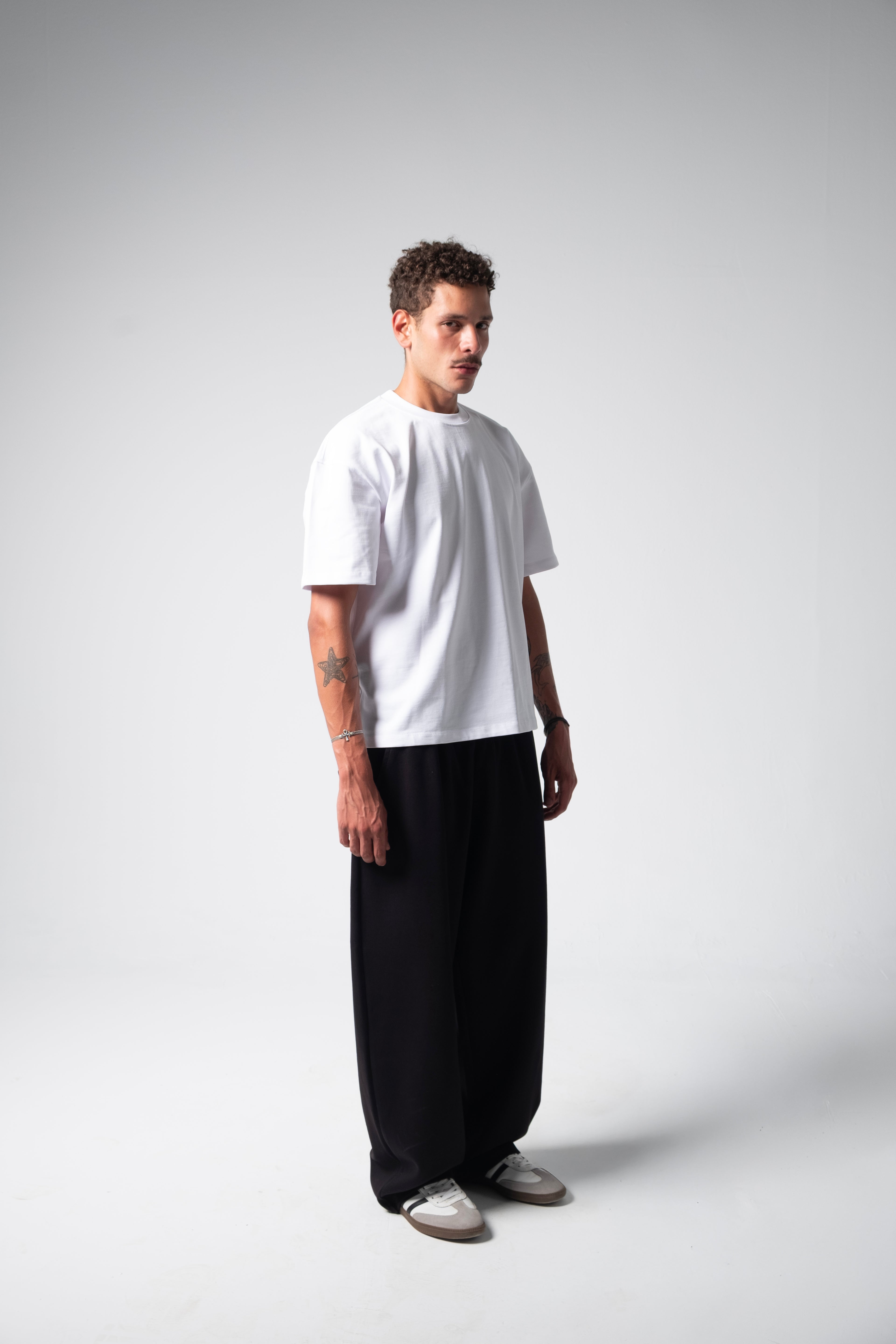 BLANK BOXY TEE — WHITE