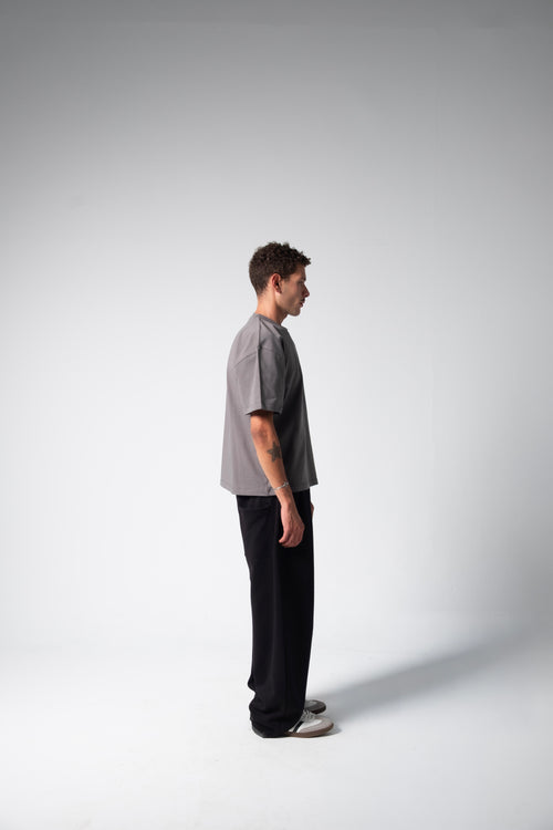 BLANK BOXY TEE — DARK GRAY