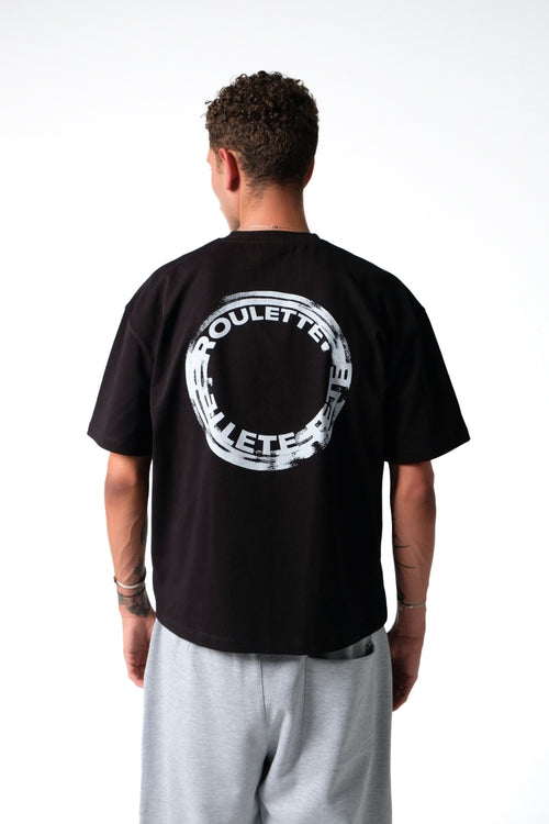 ROULETTE TEE — BLACK
