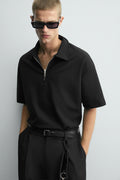 INSTINCT BOXY ZIP — BLACK