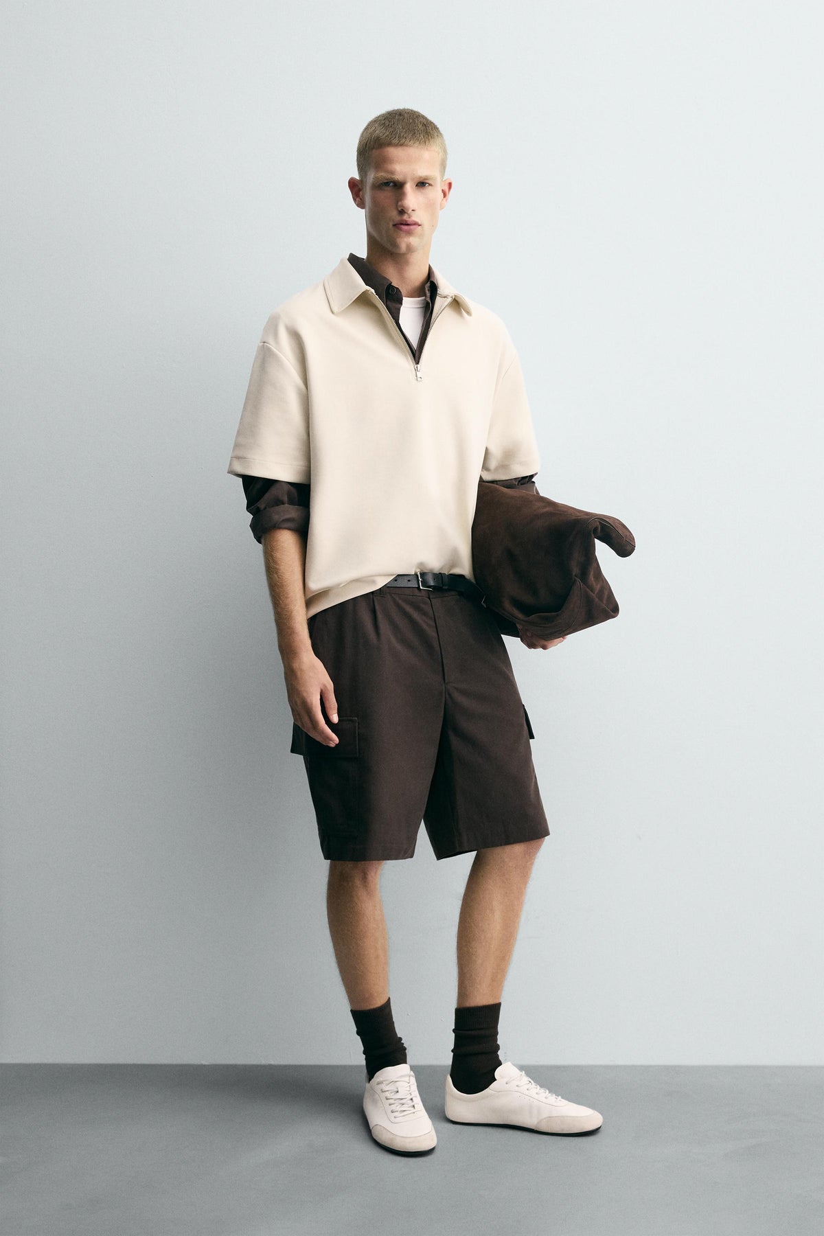 INSTINCT BOXY ZIP — STONE