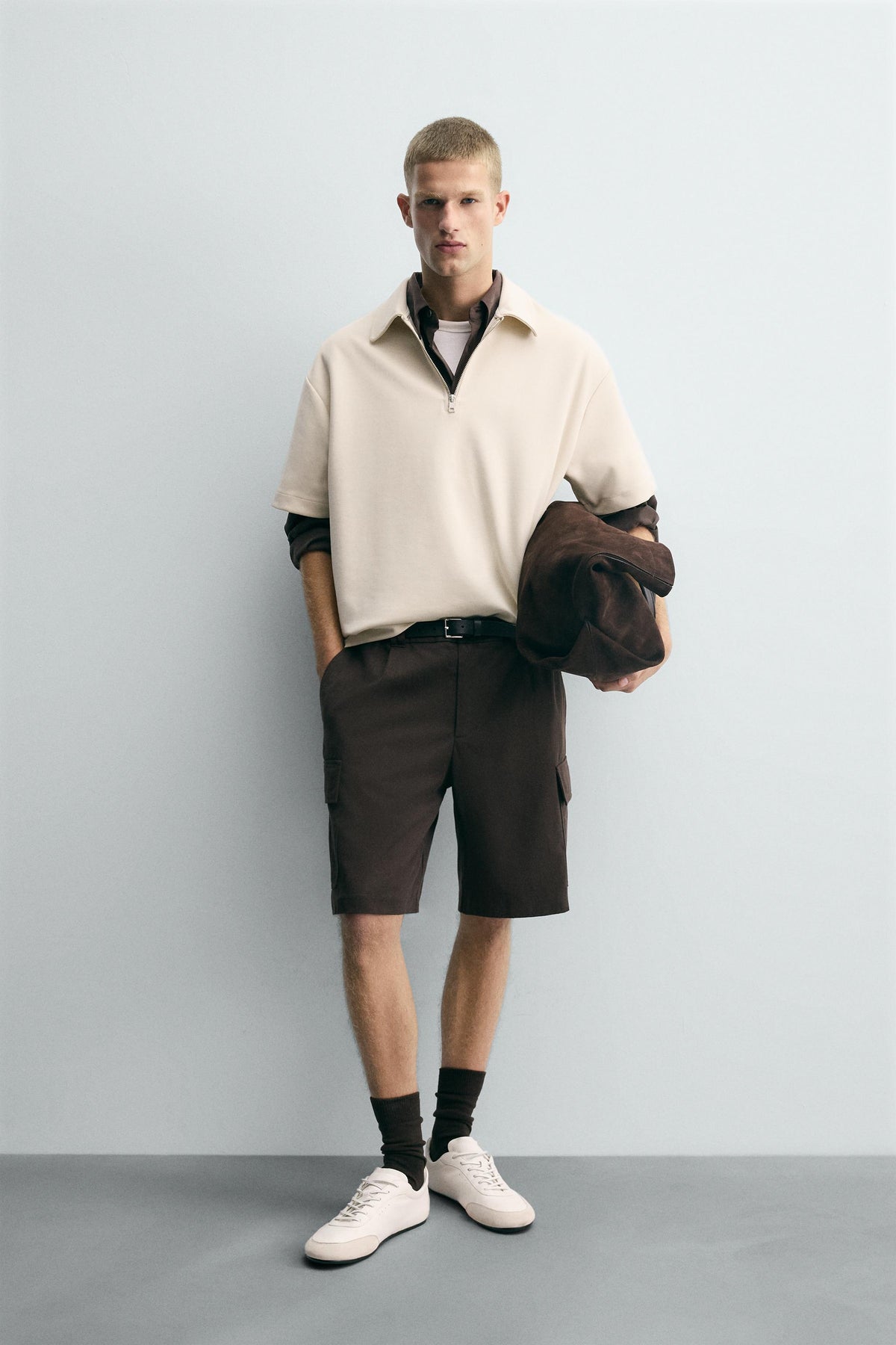 INSTINCT BOXY ZIP — STONE